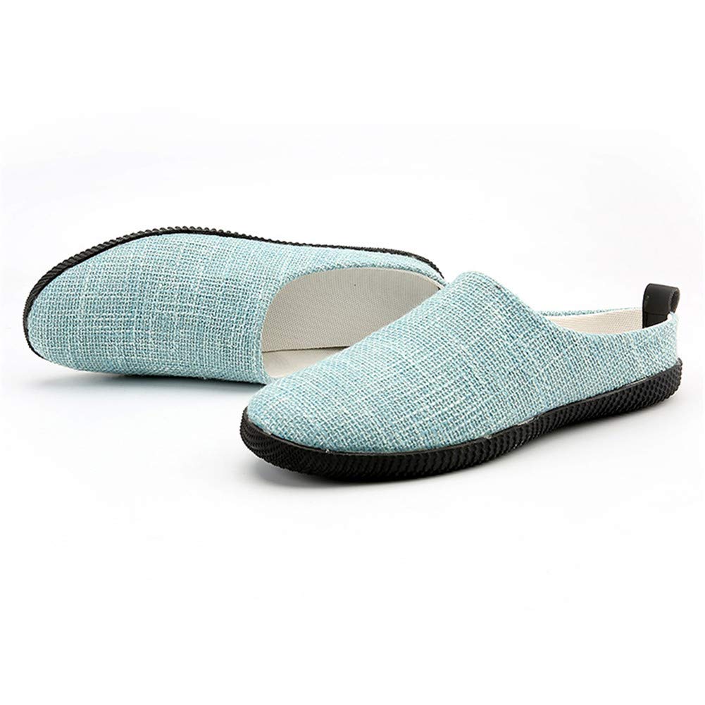 MizHome Men's Open-Back Loafers - Breathable Clogs & Slippers for Indoor/Outdoor Use - Slip-On Casual Slide Sandals for Home, Garden, and Beach Wear