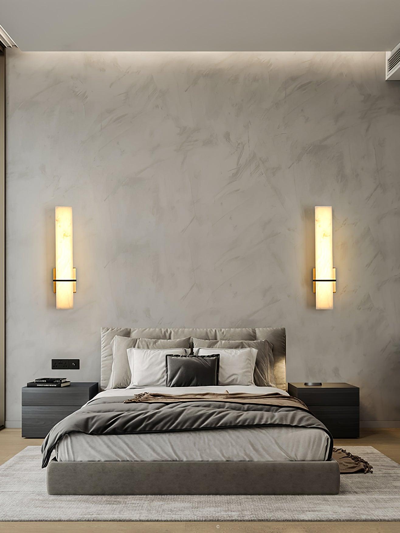 Elegant Milan Wall Sconce Light Fixture - Modern Brass Wall Lamp for Living Room, Bedroom & Hallway Lighting Decor