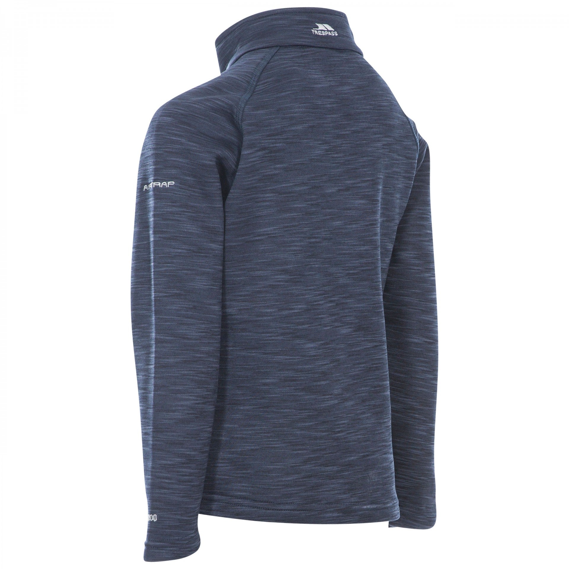 Trespass Edvin Boys Fleece Jacket - Navy Marl - Warm & Cozy Winter Outerwear for Kids - Perfect for Outdoor Play, School & Casual Wear