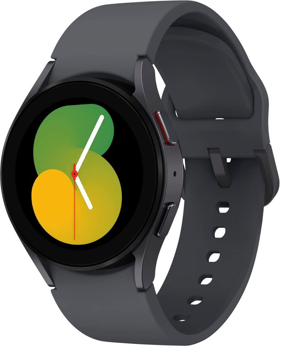 SAMSUNG Galaxy Watch 5 40mm Bluetooth Smartwatch - Body, Health & Fitness Tracker, Sleep Monitor | Improved Battery Life, Sapphire Crystal Glass, Enhanced GPS | US Version, Gray (Renewed) | Perfect for Workouts, Running & Daily Activity Tracking