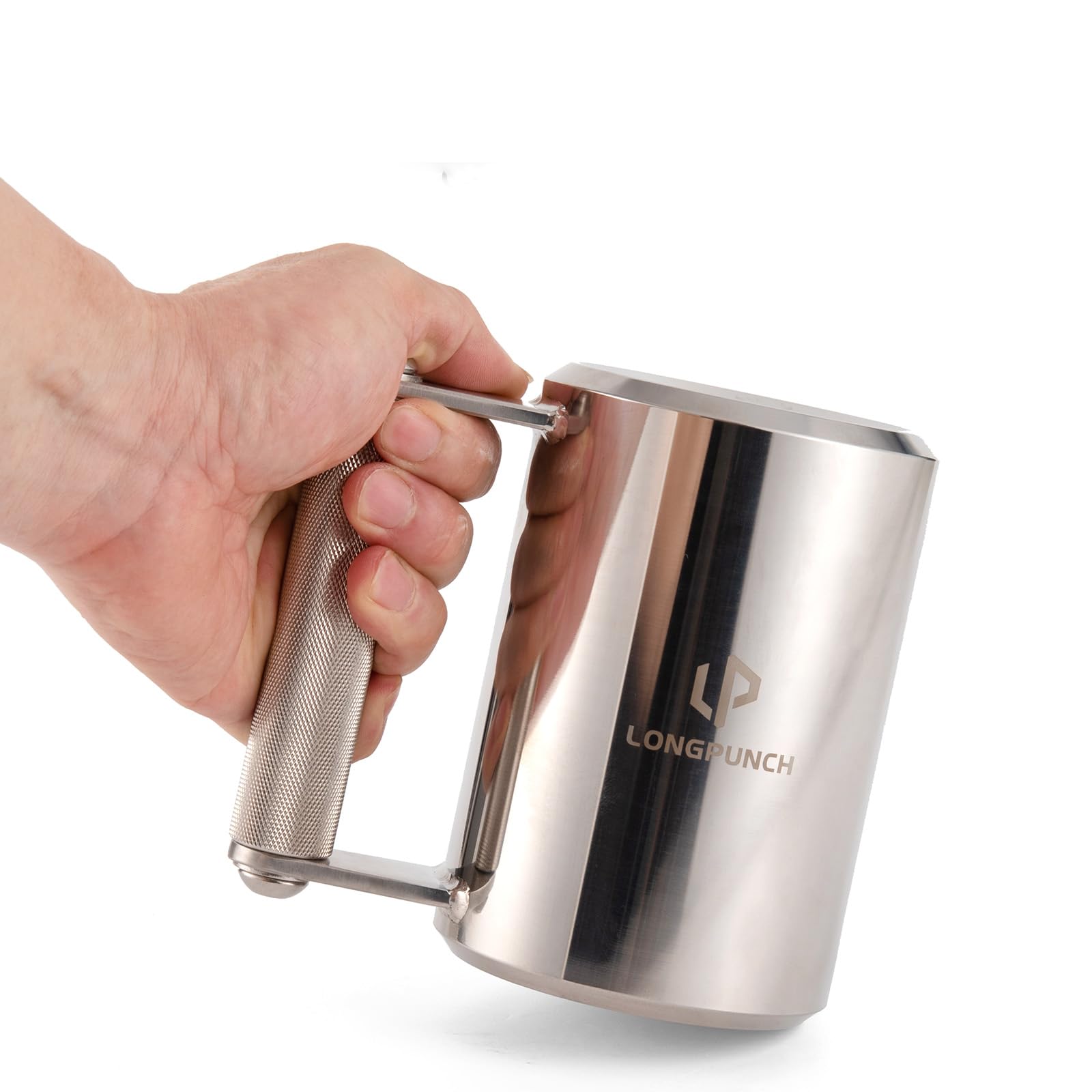 13LB Heavy Stainless Steel Mug - 10oz Mirror Polished Fitness Water Cup & Dumbbell Beer Mug - Perfect for Gym Workouts, Coffee Lovers & Prank Gifts - Great for Weight Training, Office Pranks and Unique Gift Giving