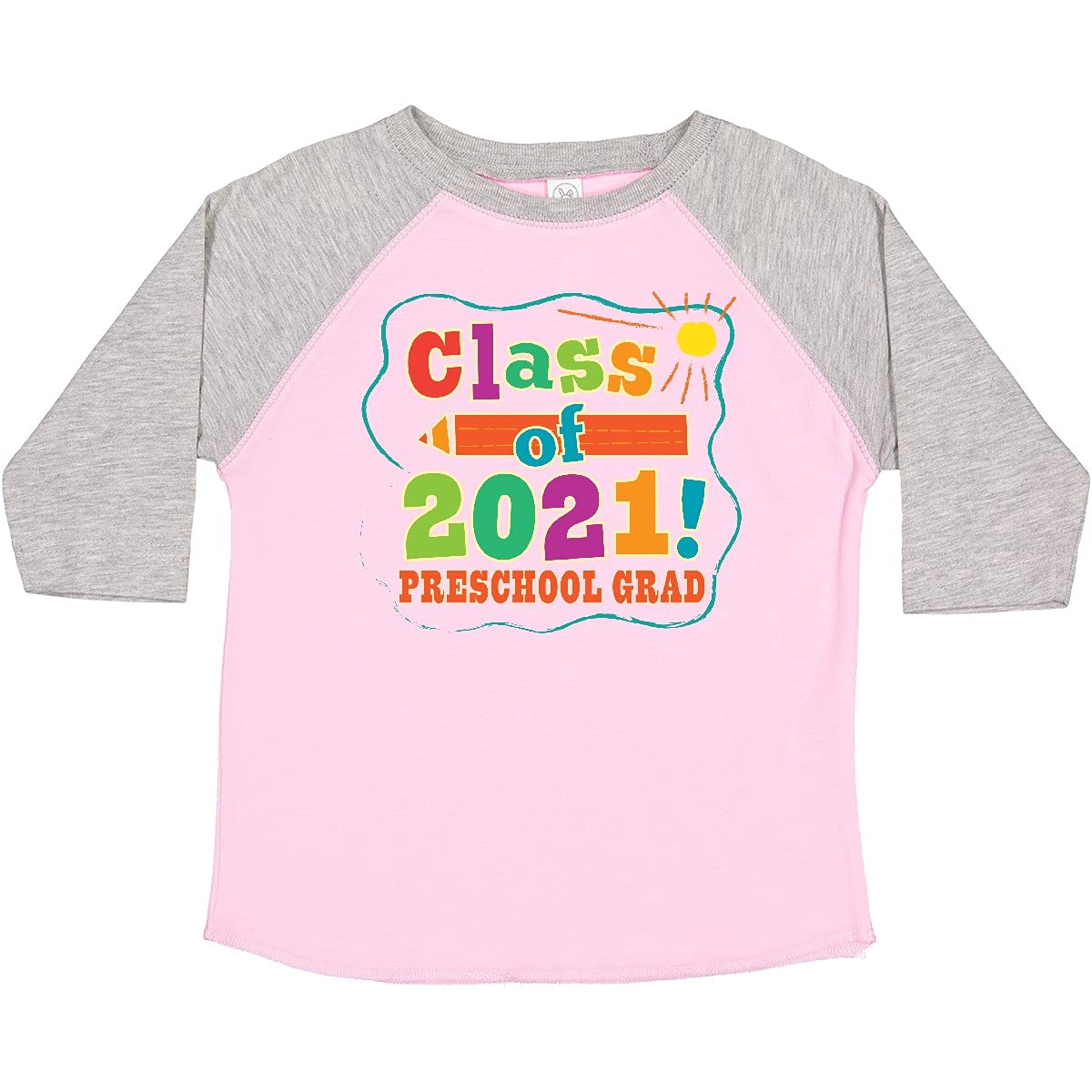 Inktastic Class of 2021 Preschool Graduation Toddler T-Shirt - Cute Kids Graduation Outfit for Kindergarten Celebration & Photo Shoots