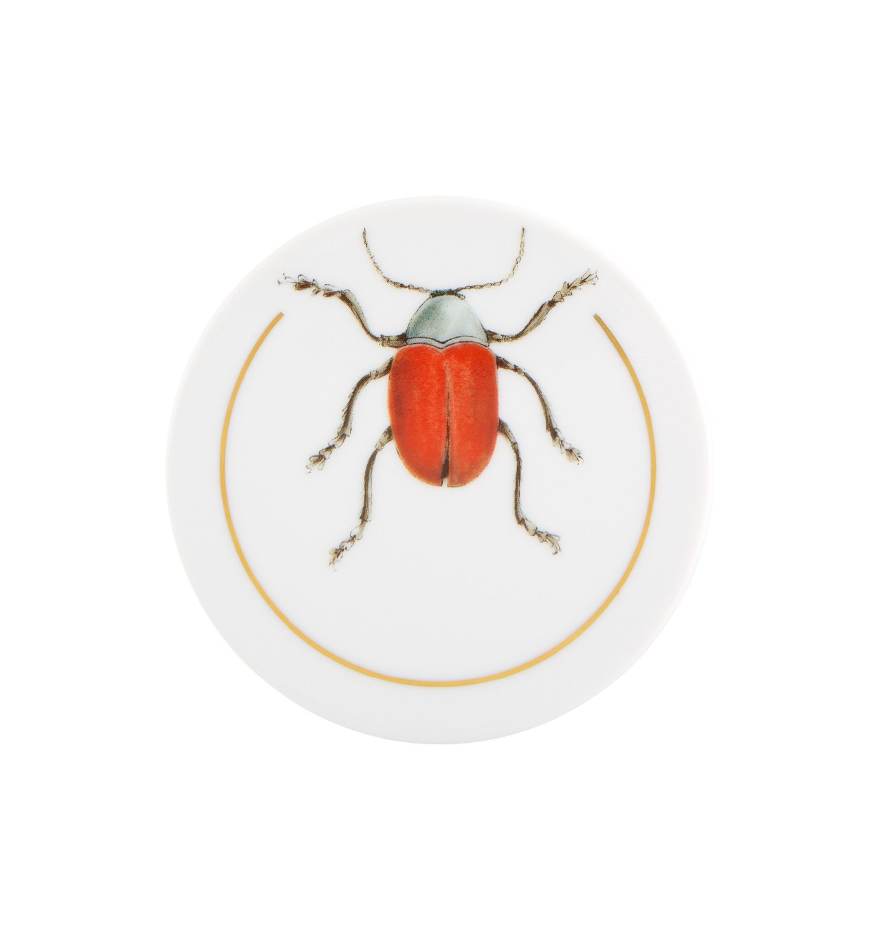 Vista Alegre Insect Coaster Set of 6 - Colorful Glass Drink Coasters for Home, Bar, and Outdoor Use - Perfect for Protecting Tables from Spills and Stains