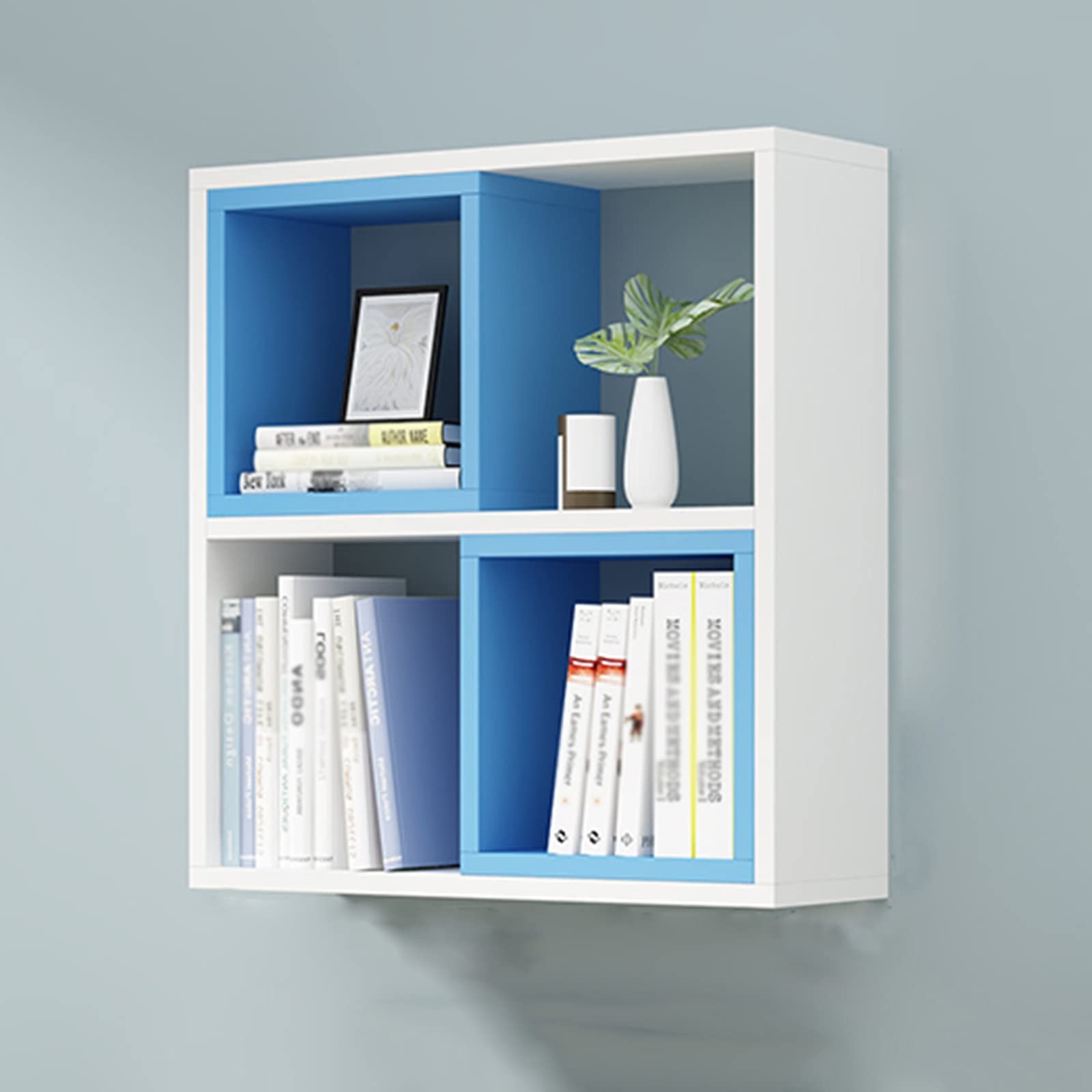 Floating Shelves for Bedroom & Living Room - Wall Mounted Storage Shelf, Removable Partition Bookshelf, Decorative Flower Rack - Perfect for Home Organization, Wall Decor & Space Saving