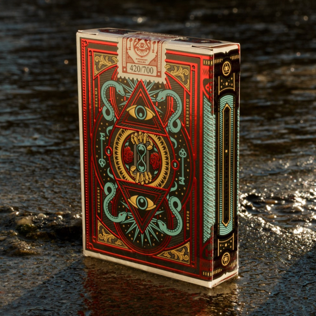 Divergent Realms Playing Cards by Gottlieb - Premium Collectible Card Deck for Magic Tricks, Poker & Game Nights | Unique Gift for Card Game Enthusiasts