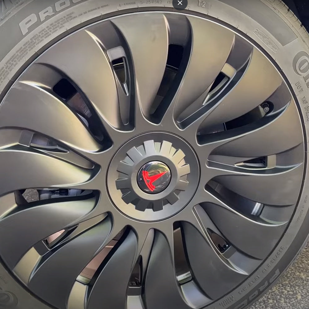 Tesla Model Y Überturbine Wheel Covers - Matte Black 19