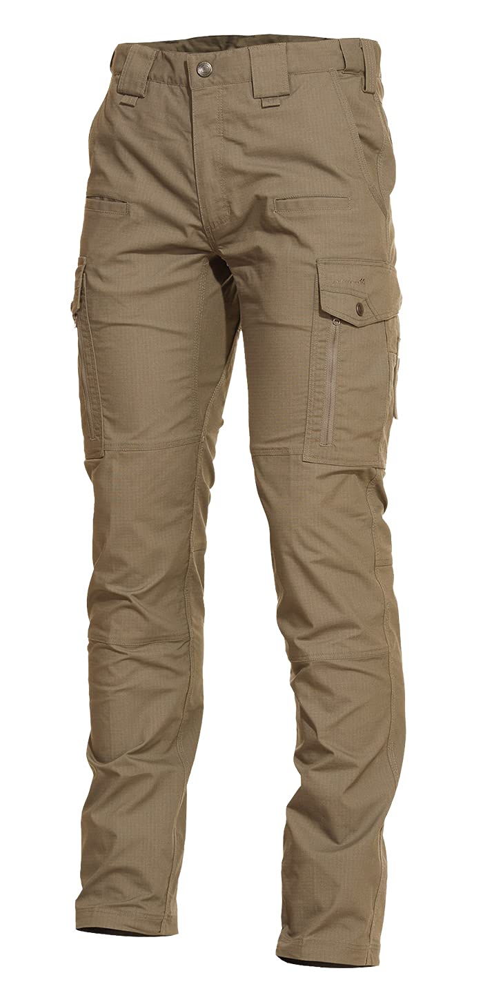 Pentagon Men's Ranger 2.0 Tactical Pants - Coyote Brown - Durable Outdoor Hiking & Work Pants for Camping, Hunting & Military Use