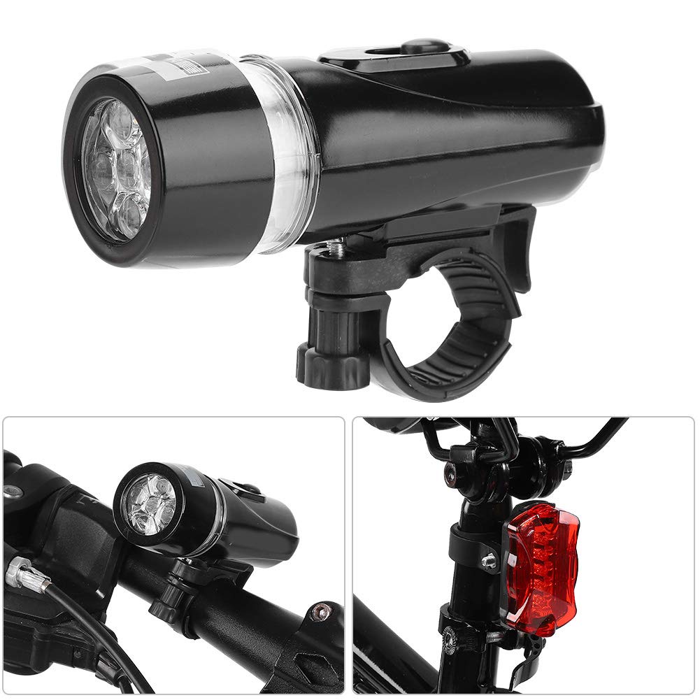 Super Bright LED Bike Light Set - Quick Release Headlight & Taillight for Road & Mountain Bicycles | Night Cycling Safety & Commuting Accessories