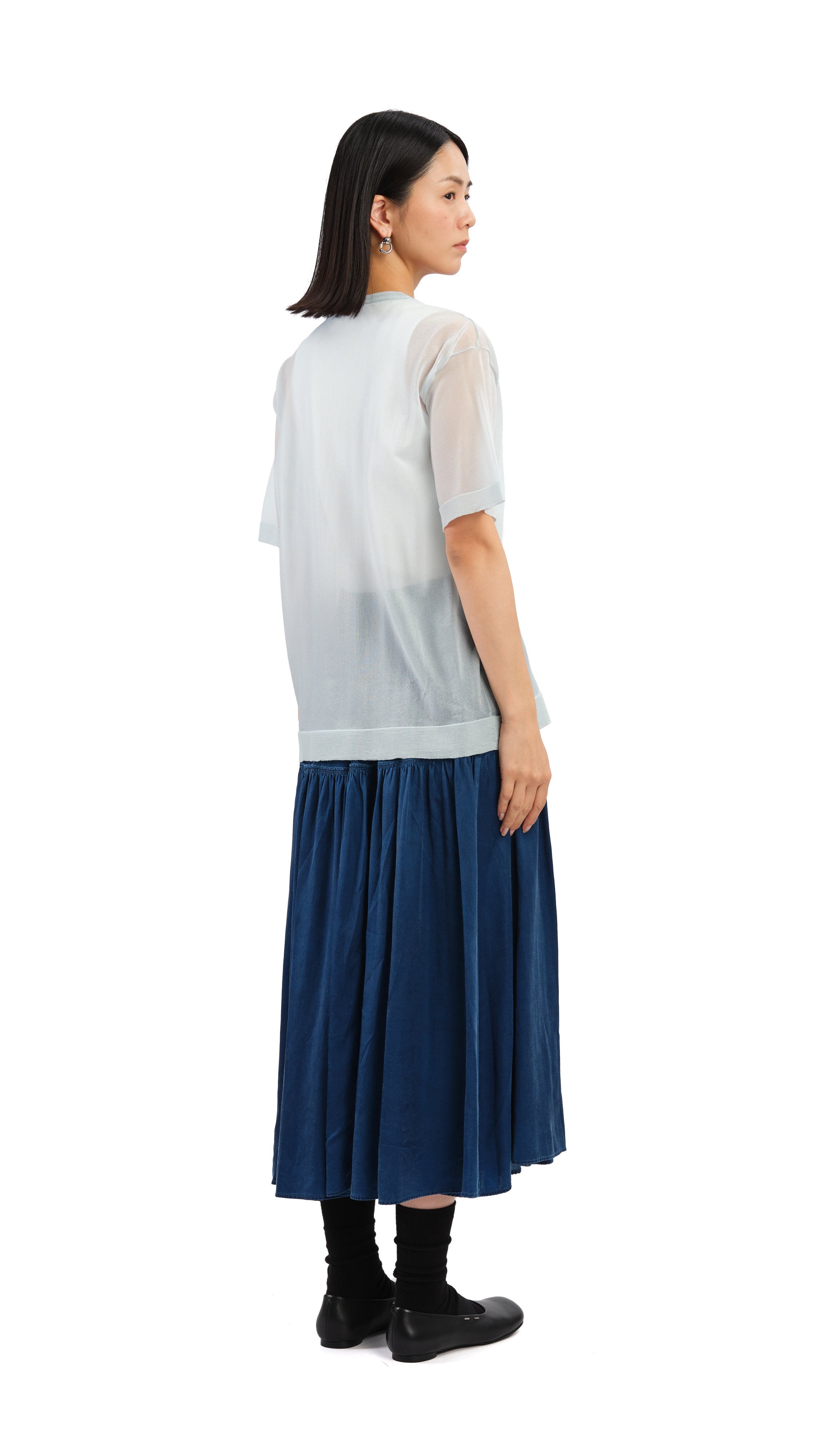 Breathable Sheer Knit Tee for Women - Soft Lightweight Summer T-Shirt - Perfect for Casual Outfits, Layering & Beach Wear