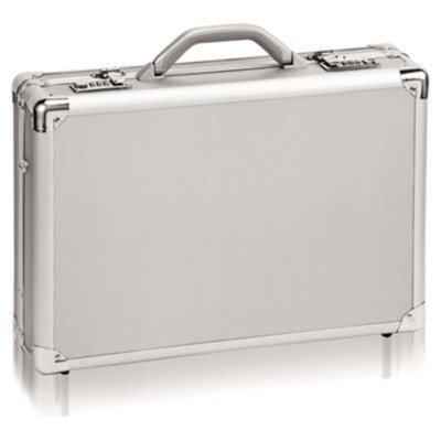 US Luggage AC10010 Pro 17.3 Inch Silver Laptop Briefcase - 18 x 5 x 12.5 Inch Business Travel Carry-On Attaché Case for Professionals | Perfect for Business Trips, Office Commute & Air Travel