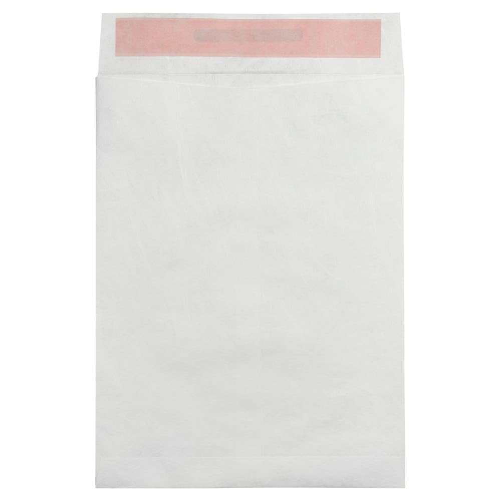 LUXPaper 9 x 12 Open End Tyvek Envelopes - Tamper Evident Peel & Press Security Mailers - 14lb White Text (Pack of 500) - Perfect for Legal Documents, Medical Records & Secure Shipping