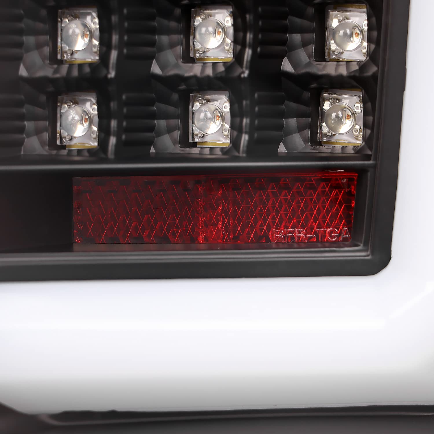 Spec-D Tuning Black LED Tail Lights with Light Bar - Compatible with 2009-2014 Ford F150 Pickup Truck, Left & Right Pair Assembly - Enhances Rear Visibility & Style for Night Driving and Custom Builds
