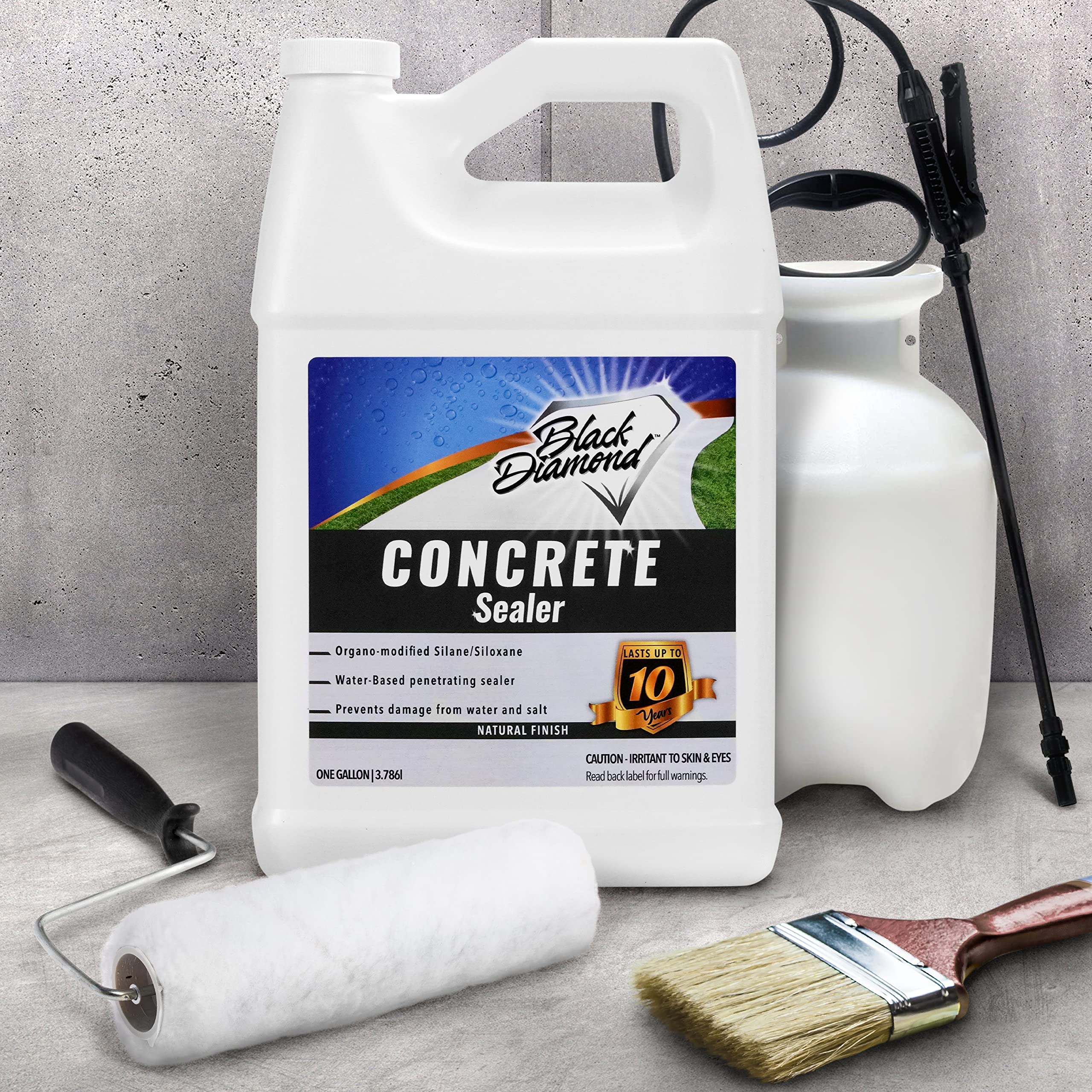 Best Clear Penetrating Concrete Sealer Spray - Waterproof Driveway, Patio, Brick & Stone Sealer for Outdoor Surfaces | Ideal for Driveway Protection, Paver Sealing & Masonry Waterproofing