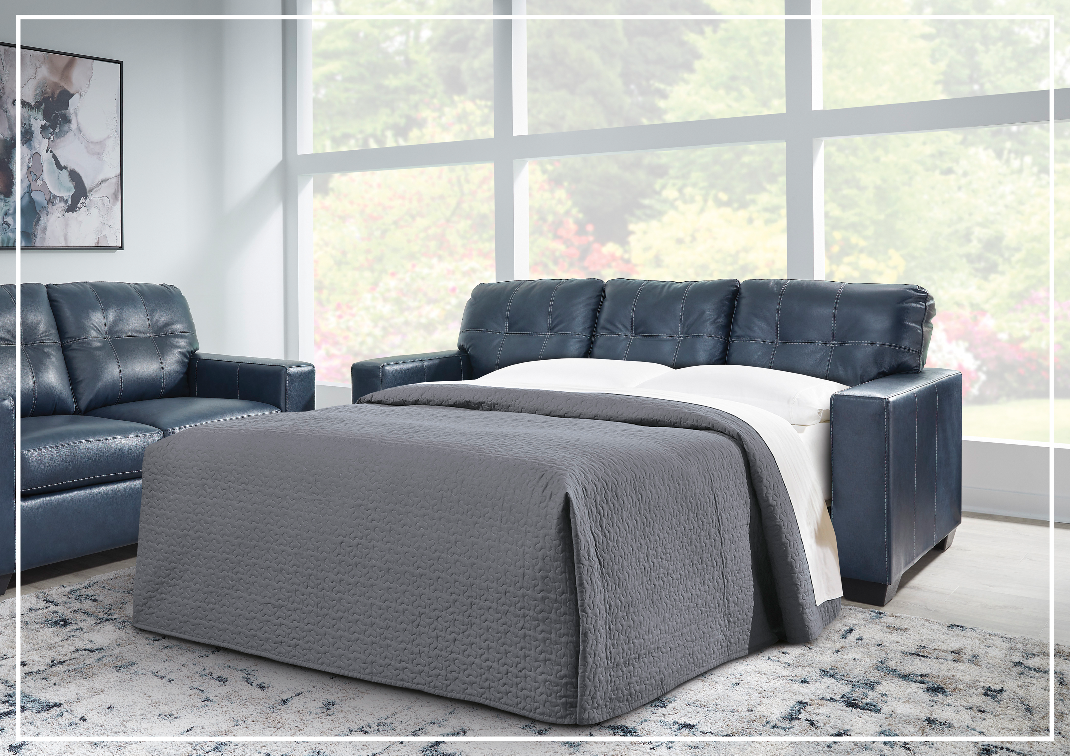 Gio Italia Salvatore 3-Seater Queen Leather Sofa Sleeper - Dark Brown & Black Options | Convertible Sofa Bed for Living Room, Guest Room & Small Spaces