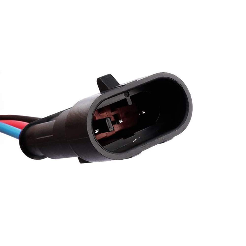 QitinDasen 4Pcs 3-Pin Waterproof Car Electrical Connectors - 16AWG for Auto, Truck & Marine Use