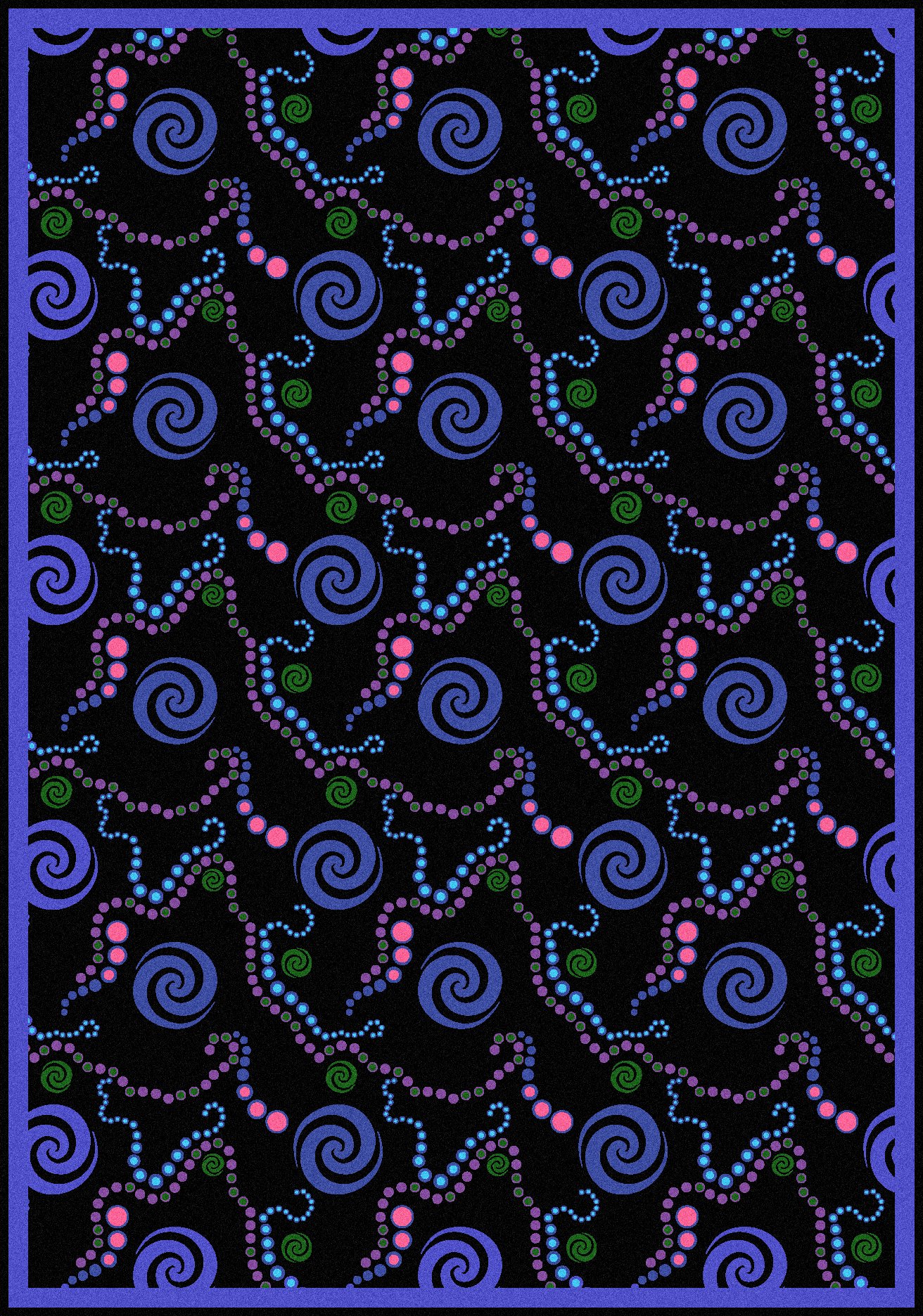 Joy Carpets Kaleidoscope Pop Beads Whimsical Area Rugs - Colorful Kids Playroom & Nursery Rug - Non-Slip Soft Floor Mat for Play Areas, Bedrooms & Dorm Decor