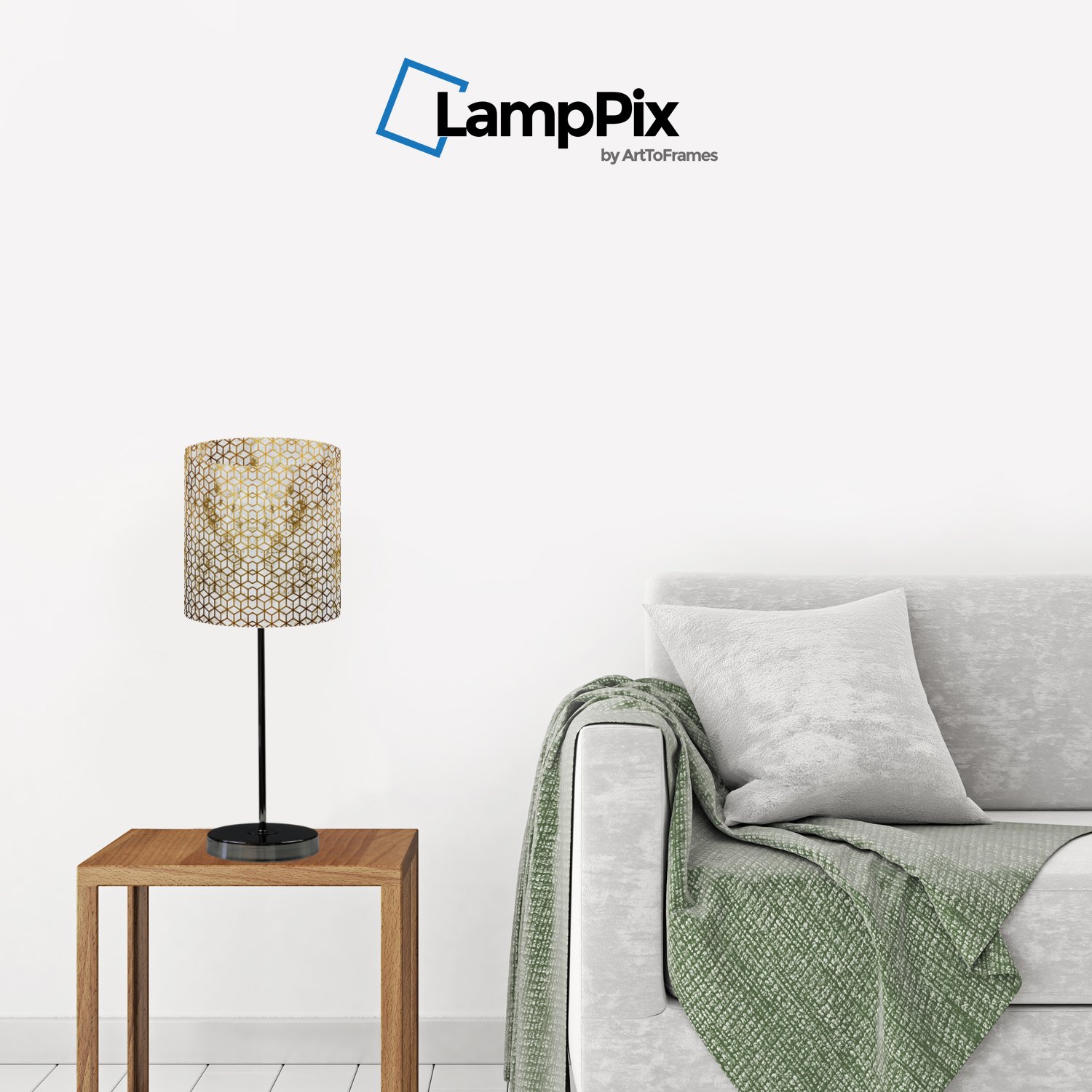 10 Inch White Marble Hexagon Table Desk Lamp with 15 Inch Chrome Stand - Modern Home Office Lighting for Study, Reading & Bedroom Decor