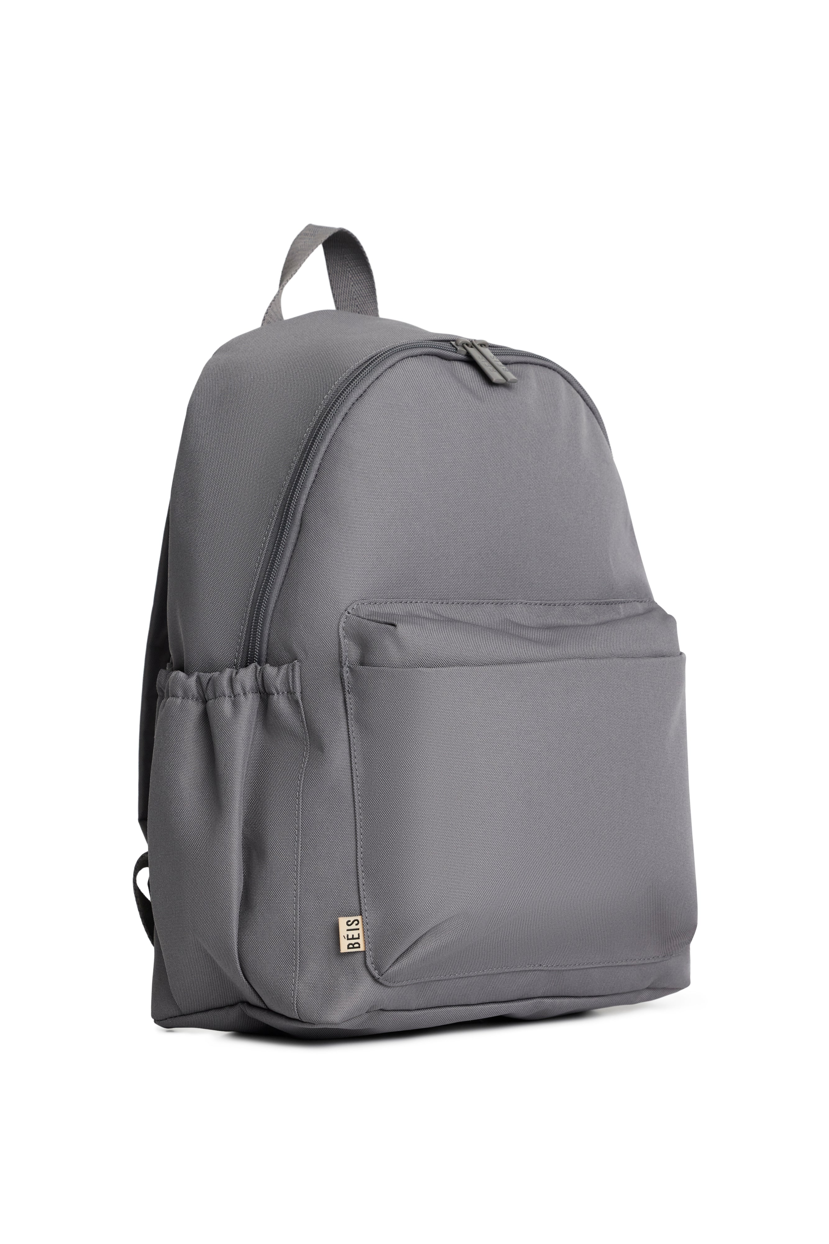 The BÉISics Backpack - Stylish Grey Laptop Backpack for Women & Men | Water-Resistant Travel Backpack for Work, School & Commuting