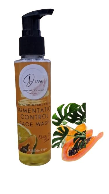 Divva Pigmentation Control Face Wash for Acne & Pimples - Reduces Dark Spots & Even Skin Tone (100ml) | Gentle Daily Cleanser for Oily & Combination Skin | Perfect for Morning & Night Skincare Routine