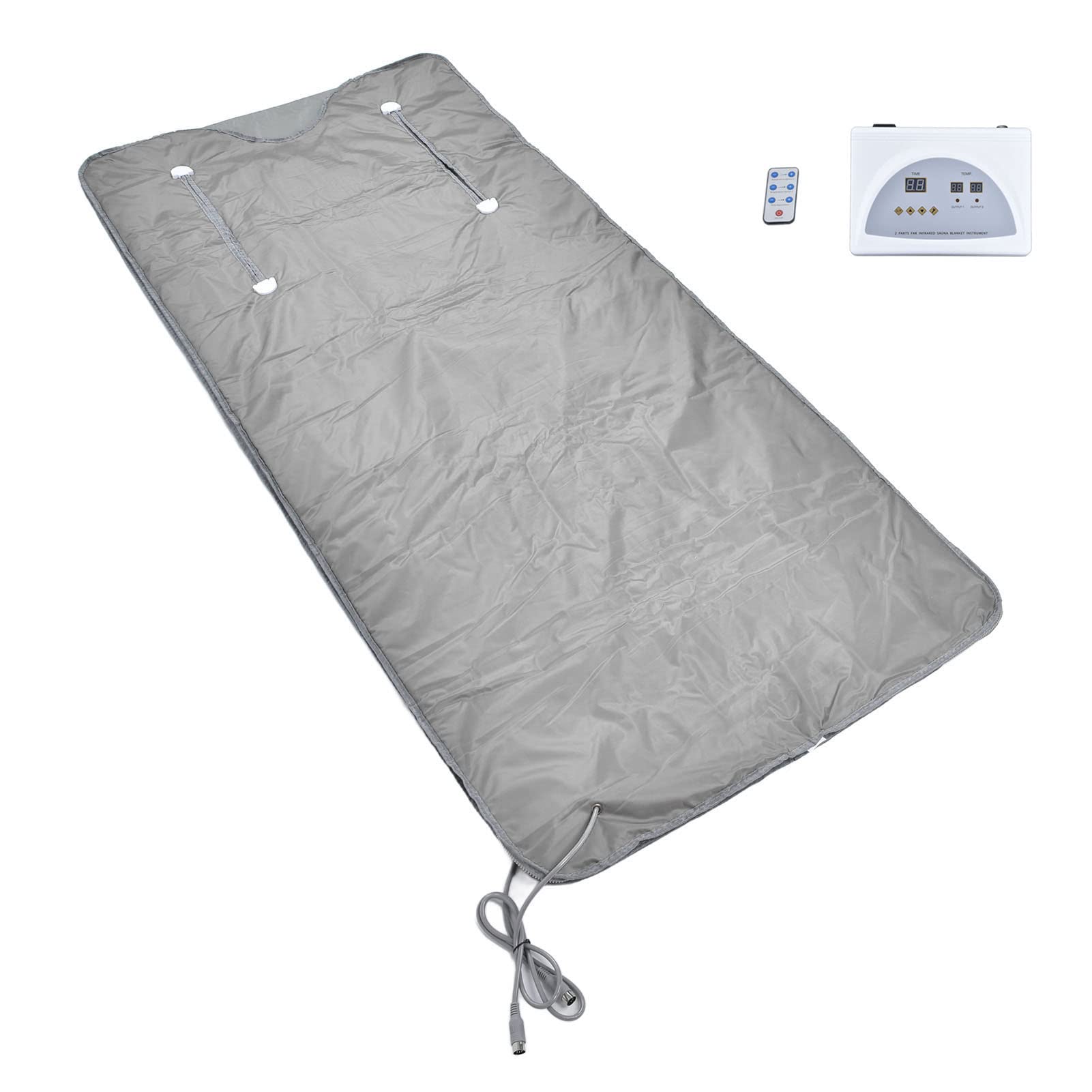 Best Infrared Sauna Blanket 650W with Remote Control - Double-Sided Heating Electric Spa Blanket for Home & Beauty Salon - Body Wrap, Detox, Weight Loss & Relaxation - Perfect for Cold Weather, Post-Workout Recovery & Stress Relief