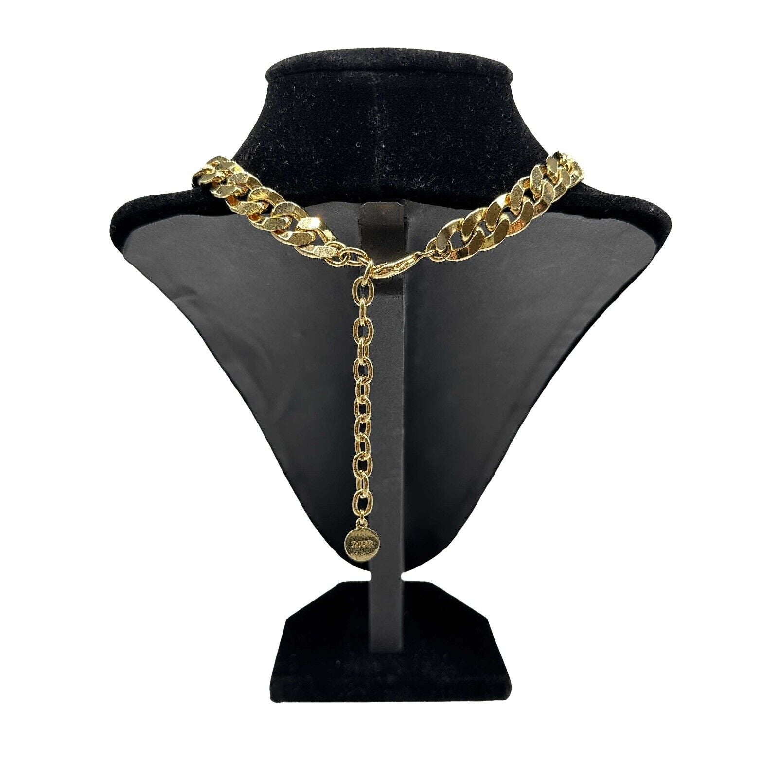 Christian Dior Danseuse Étoile Gold Choker Necklace - Luxury CD Pendant Jewelry for Women, Perfect for Parties, Weddings & Special Occasions