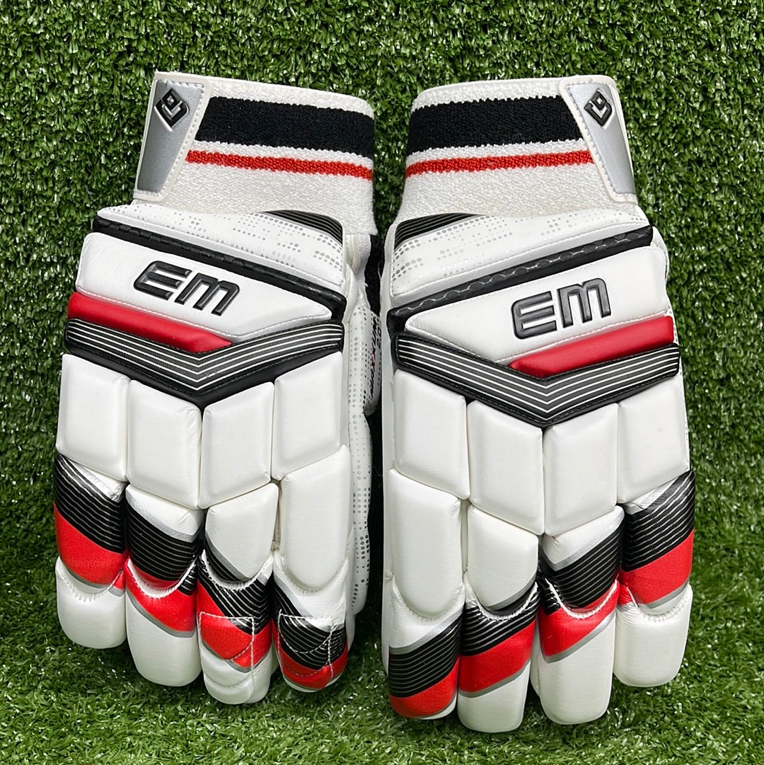 EM Maxxum 2.0 Adult Cricket Batting Gloves - Premium Leather Protection for Cricket Players - Perfect for Practice & Competitive Matches