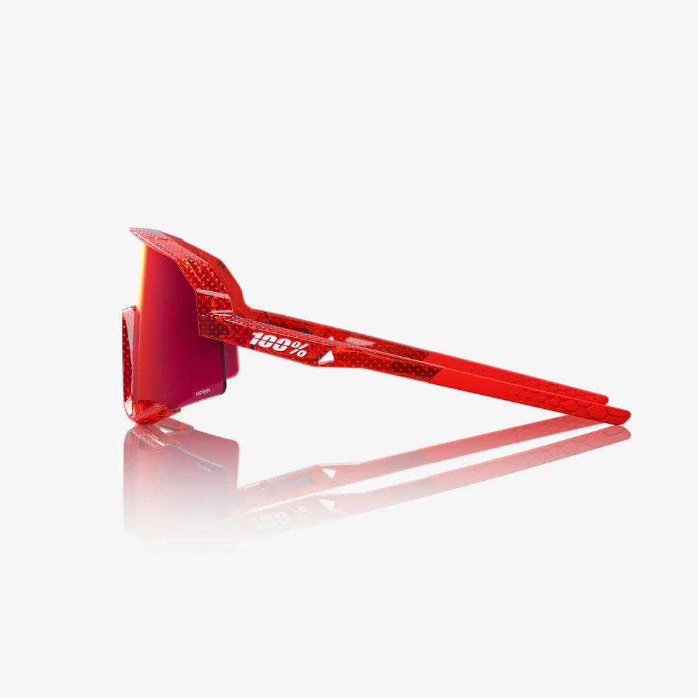SLENDALE 100% UV Protection Sunglasses - Campari Translucent Red Frame with HiPER Fire Red Mirror Lens for Outdoor Sports & Beach Activities