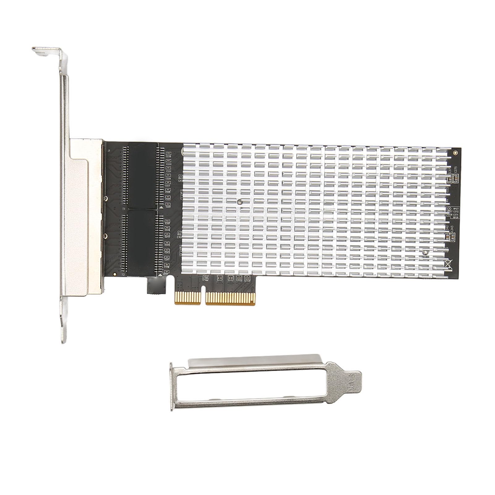4 Port PCI Express Gigabit Ethernet Network Card - 10/100/1000M/2.5Gbps PCIe RJ45 Adapter for Desktop PC, Server, Gaming & Workstation (Supports Windows/Linux) - Ideal for High-Speed Networking, Online Gaming & Data Transfer