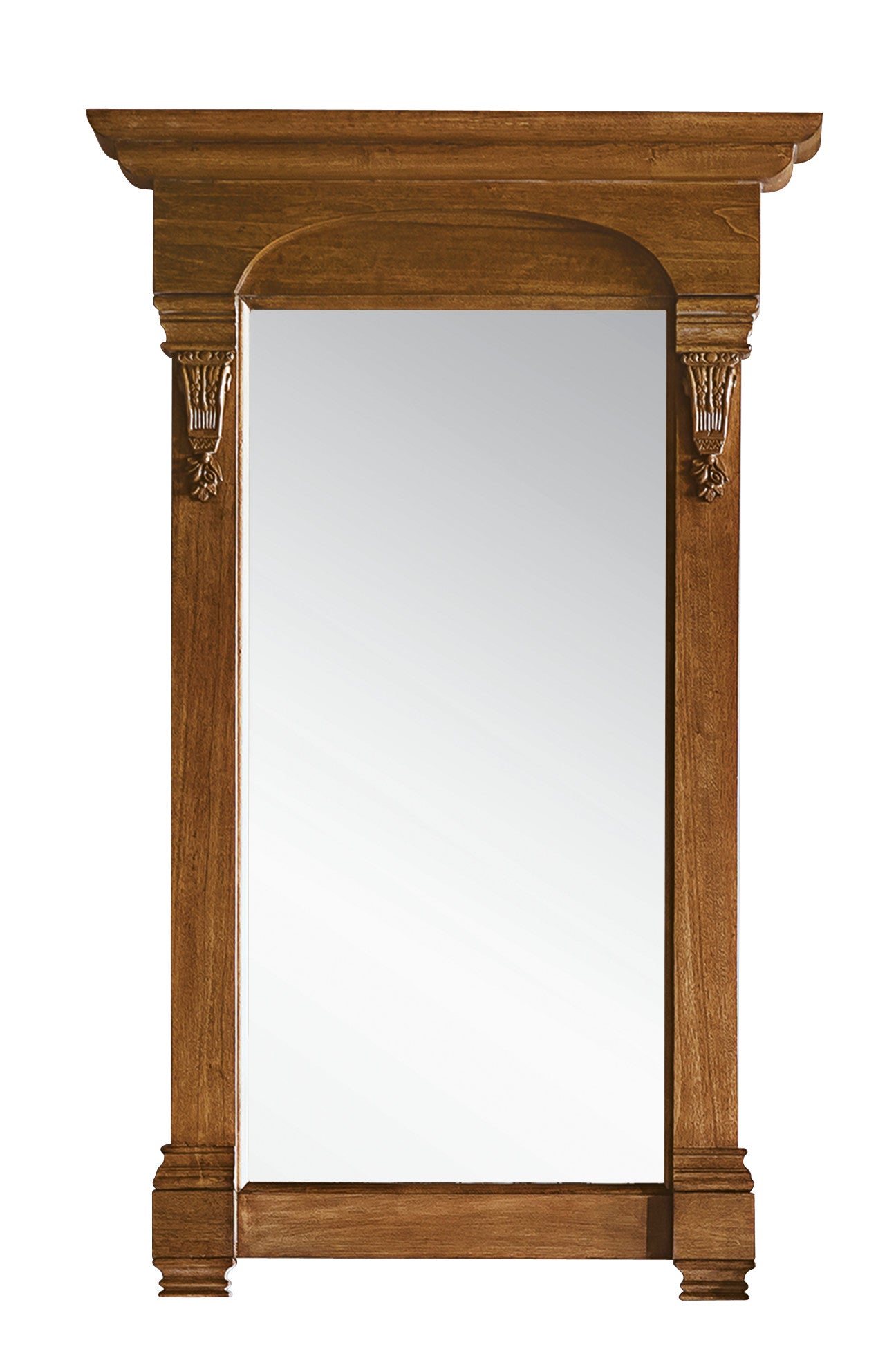 Brookfield 26-Inch Country Oak Wall Mirror - Rustic Farmhouse Decor for Living Room, Bedroom & Entryway