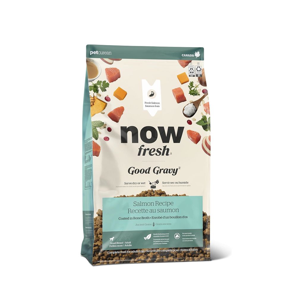 Premium Salmon & Bone Broth Dry Dog Food for Small Breed Adults - High Protein Grain-Free Recipe for Healthy Skin & Coat - Perfect for Indoor Dogs & Senior Pets
