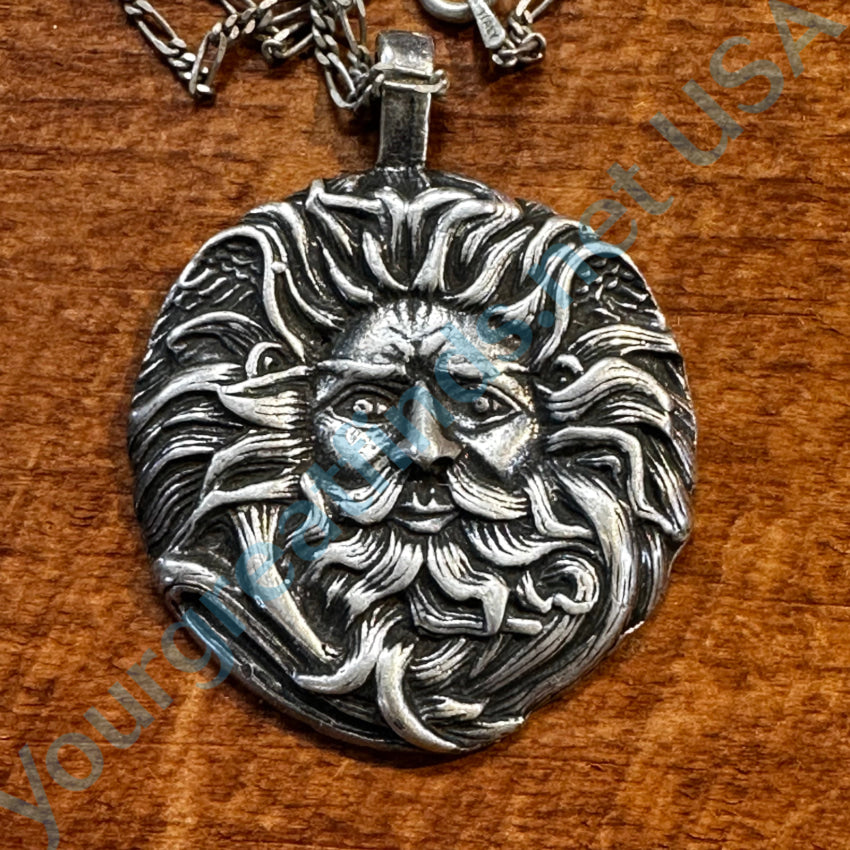 925 Sterling Silver Celtic Belenos Sun God Pendant Necklace - Perfect for Pagan & Wiccan Jewelry, Spiritual Gifts & Celtic Heritage Wear