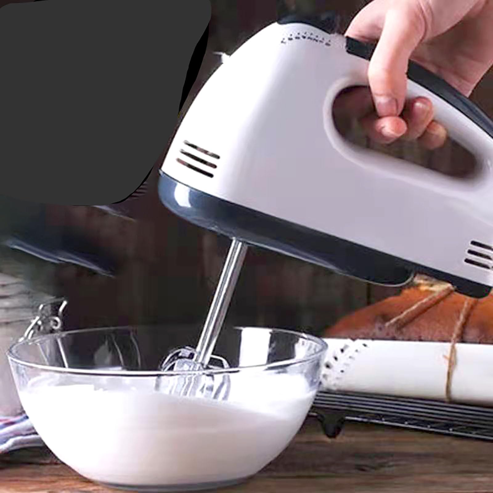 7-Speed Electric Hand Mixer with Whisk - Perfect for Baking Bread, Cakes & Pastries - Ideal for Home Kitchen, Professional Bakeries & Cooking Enthusiasts