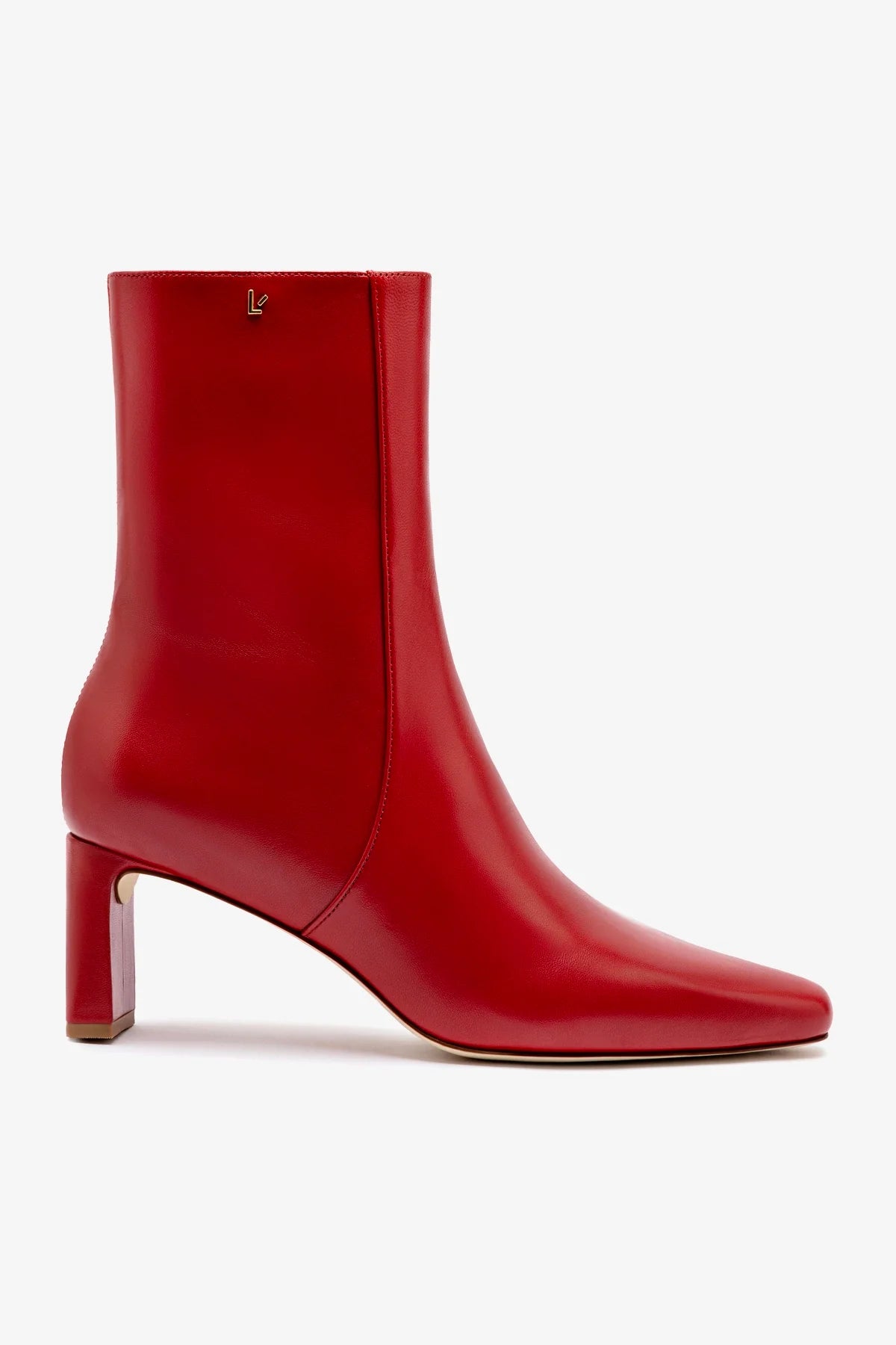 Alexis Bootie Women's Ankle Boots in Blood Red Leather - Stylish & Comfortable for Fall, Winter, and Party Wear