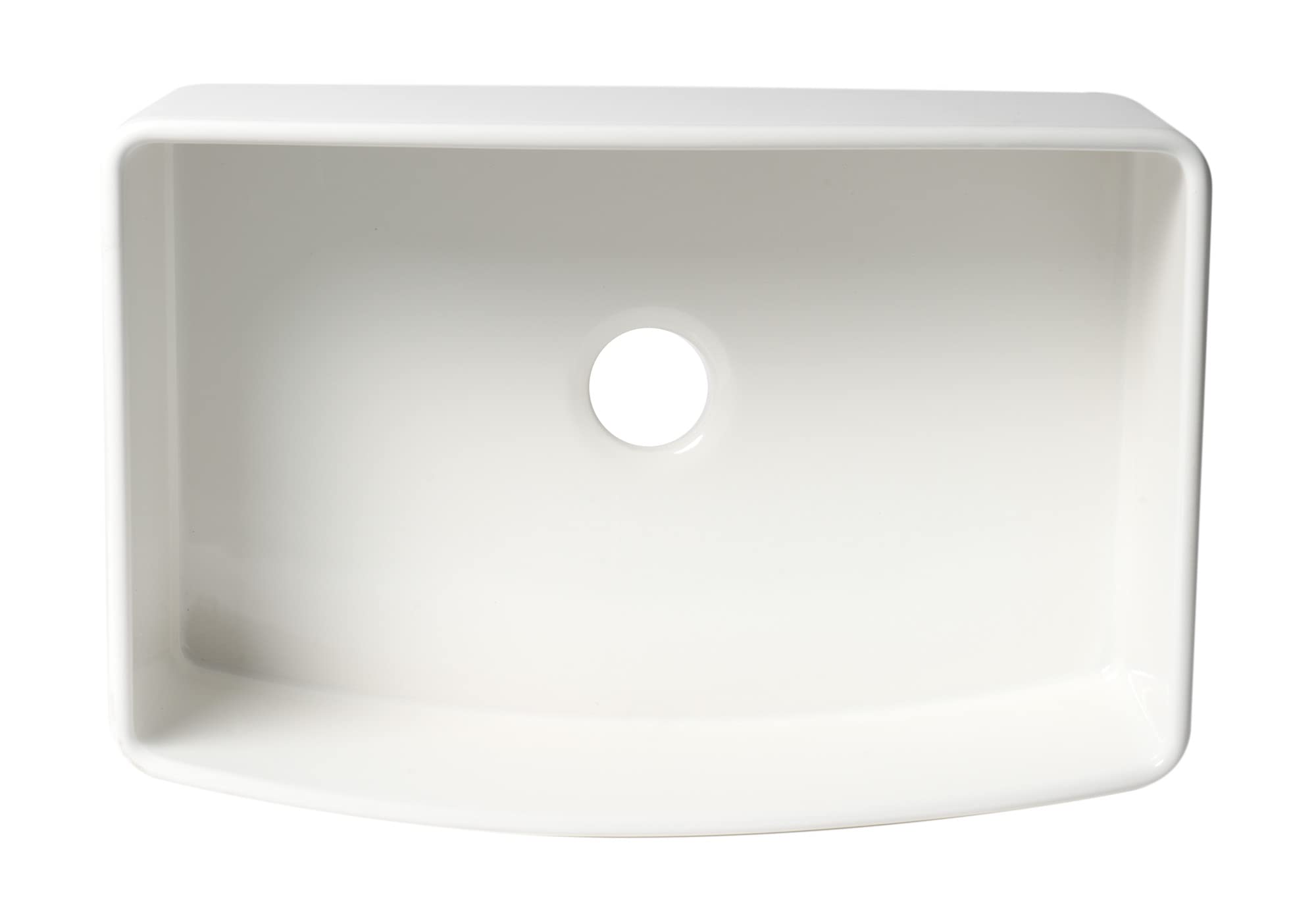 ALFI ABFC3020-W White Kitchen Sink - Stainless Steel Undermount Sink with Soundproof Padding for Modern Home Kitchen Renovation & Dishwashing