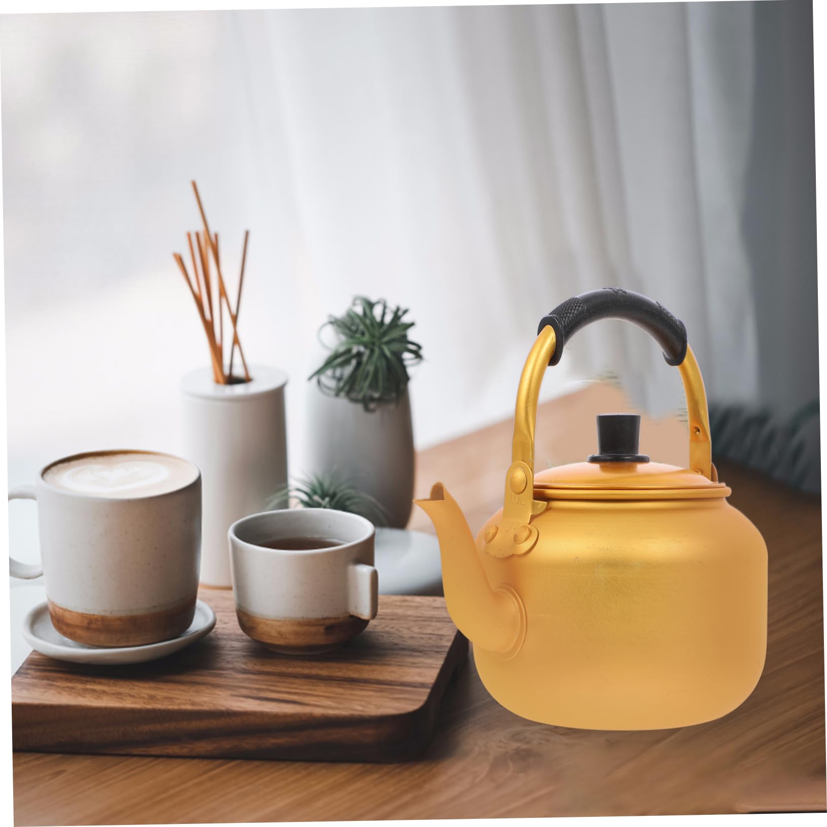Cabilock 1pc Stainless Steel Whistling Tea Kettle - Perfect for Boiling Water, Brewing Tea & Rice Wine - Ideal for Home, Kitchen & Camping Use