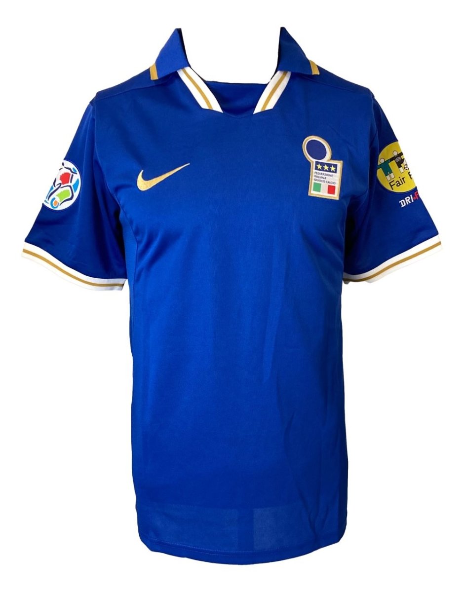 Gianfranco Zola Autographed Italy National Team Nike Soccer Jersey - Authentic Signed Football Shirt for Collectors & Fans - Perfect for Display, Gifts & Memorabilia Collections