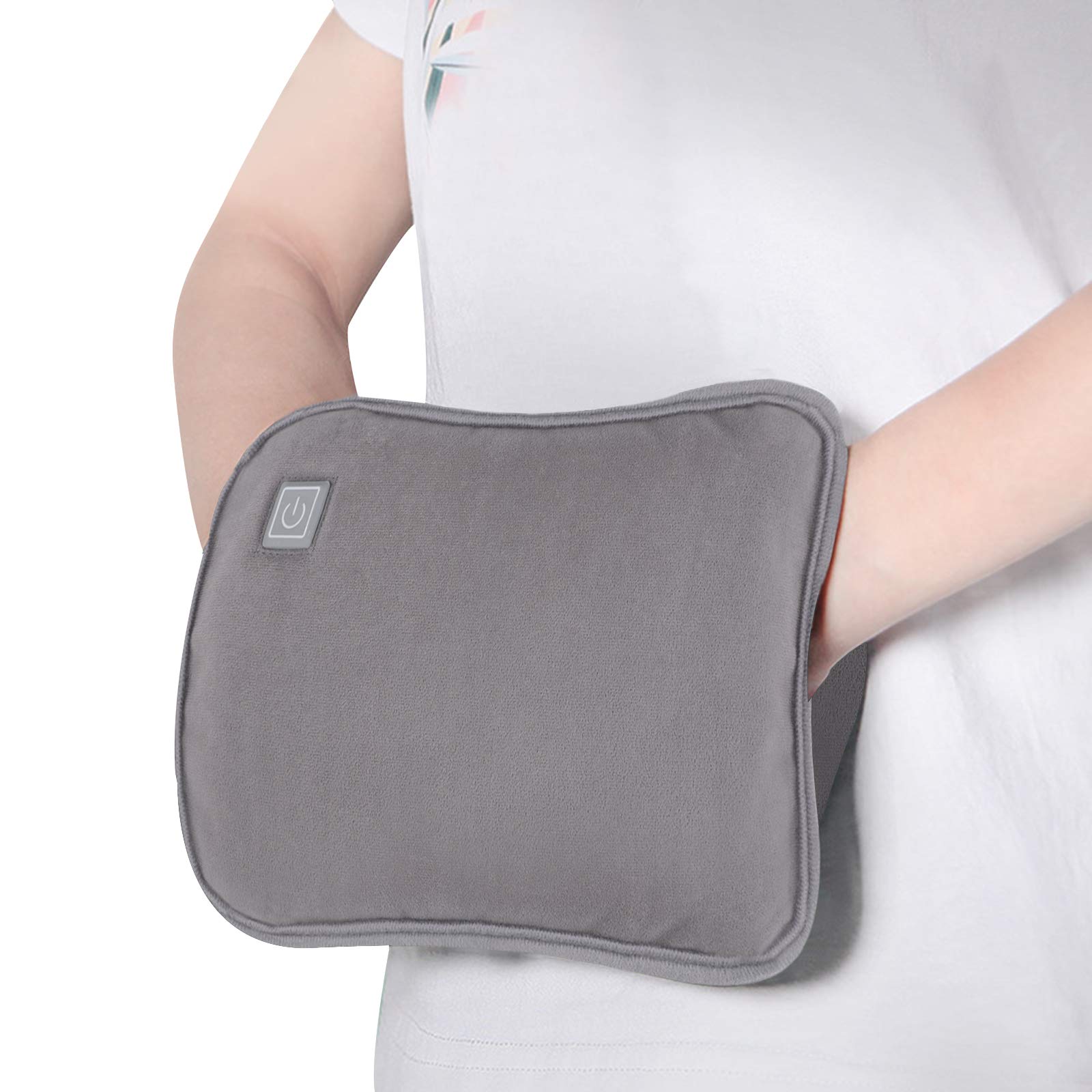 Rechargeable Hot Water Bottle with Flannel Cover - Large Capacity Thermal Hand Warmer for Pain Relief, Cold Weather Comfort - Perfect for Winter, Camping & Home Use