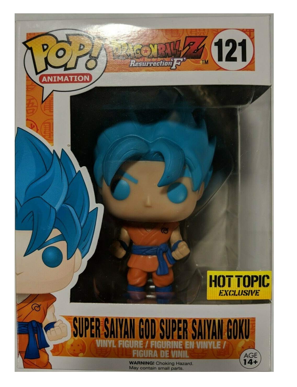 Funko Pop! Dragon Ball Z Super Saiyan Blue God Goku Vinyl Figure - Hot Topic Exclusive Collectible for Anime Fans & Gift for DBZ Lovers - Perfect for Display, Gaming Room Decor, and Pop Culture Collections