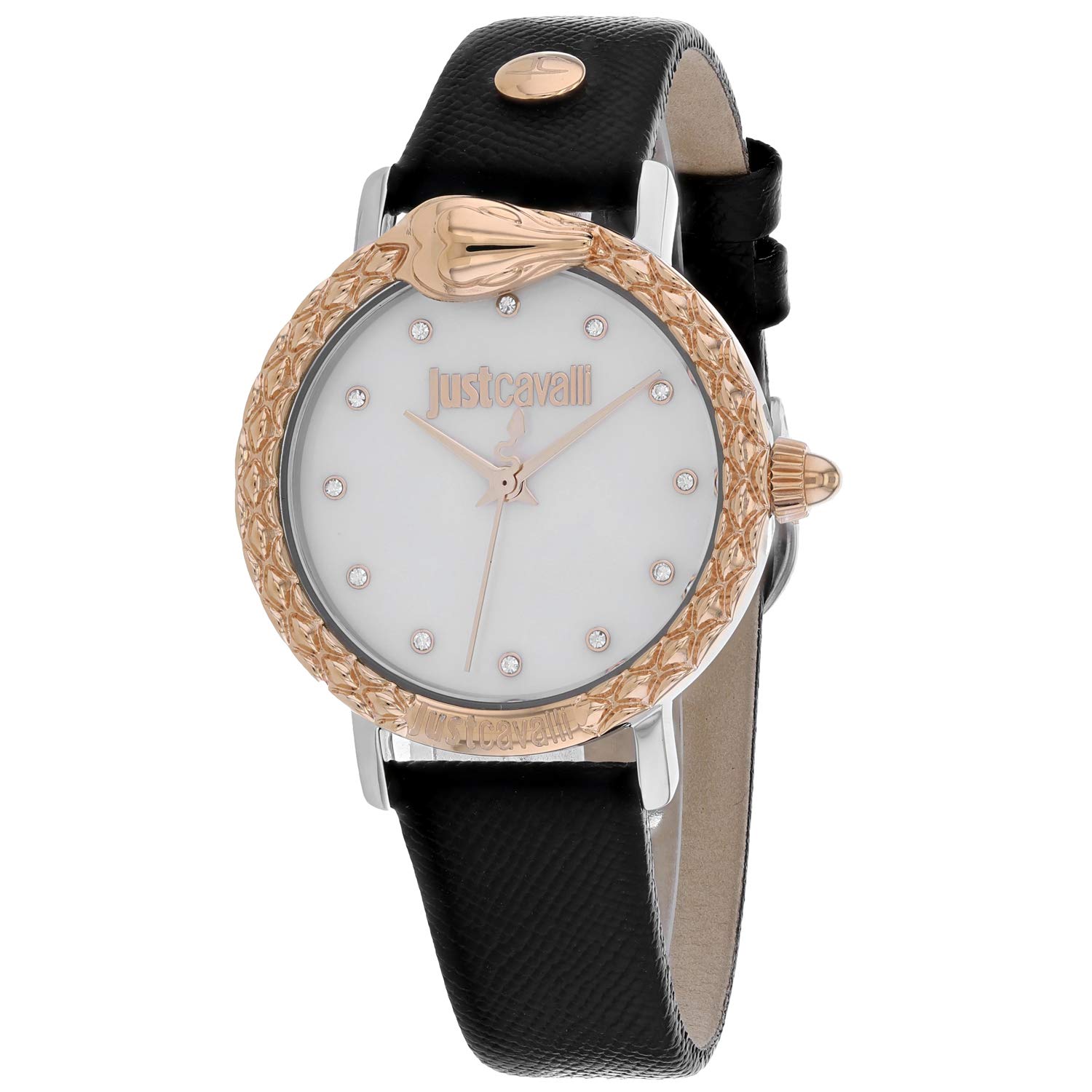 Just Cavalli Fashion Animal Print Ladies 3-Hand Quartz Watch - Stylish Accessory for Women's Casual & Evening Wear