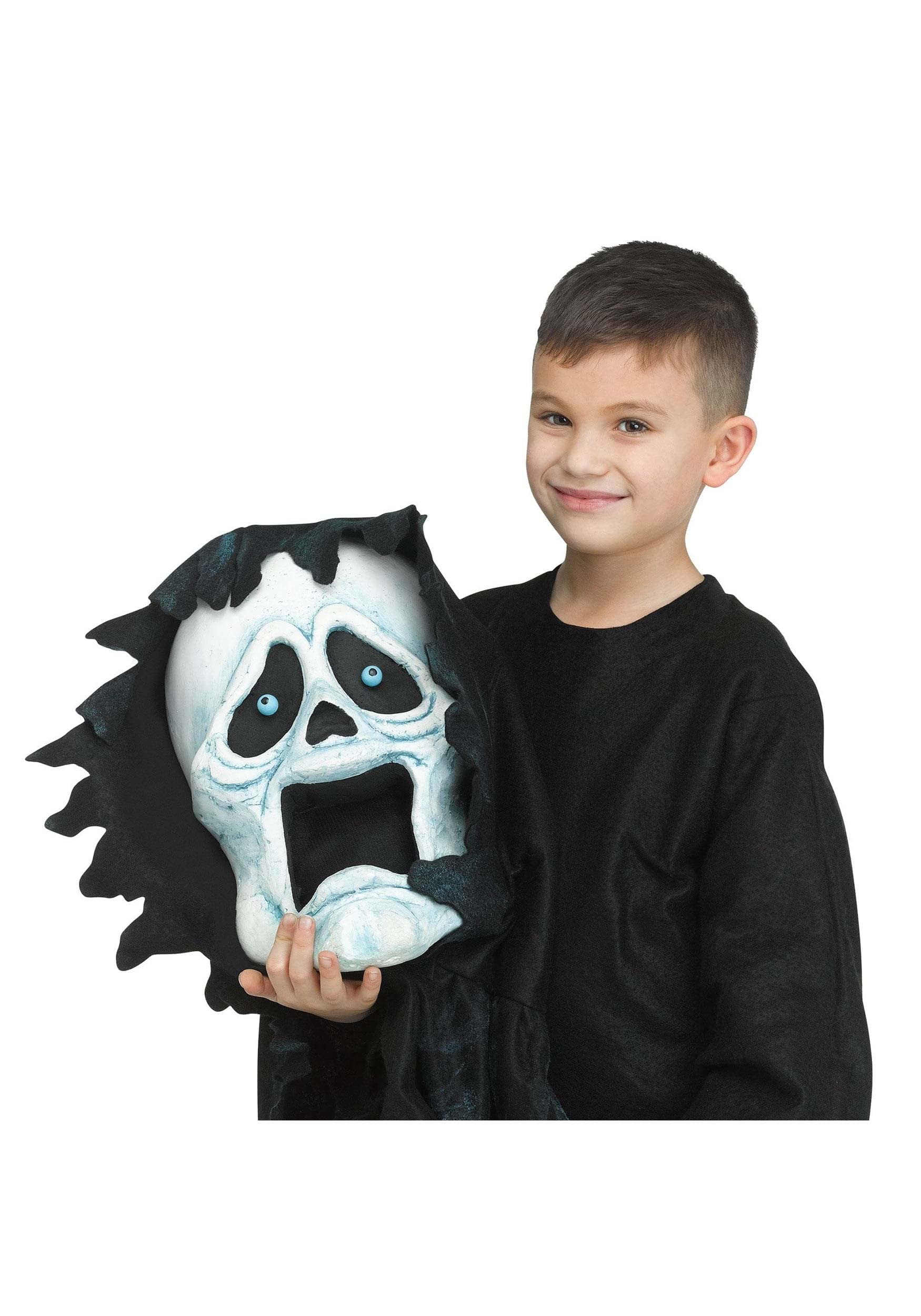 Kids Bobble Head Ghost Costume - Halloween Dress Up & Cosplay Outfit for Boys and Girls - Perfect for Trick or Treat, Parties, and Spooky Fun
