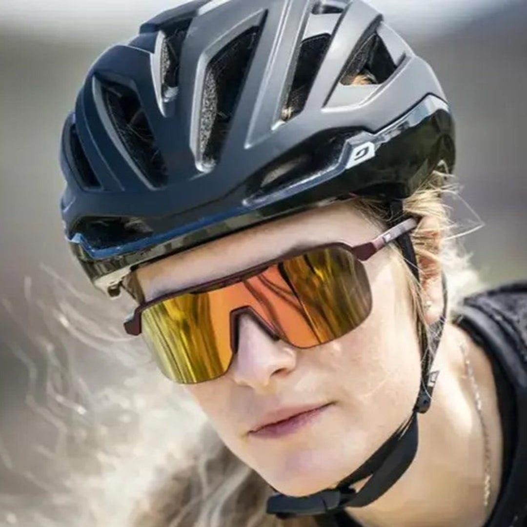 Julbo Frequency Reactiv P1 3 LAGP Sunglasses - Burgundy/Light Grey Lens for Cycling, Running & Outdoor Sports - UV Protection & Polarized Glasses for Men & Women
