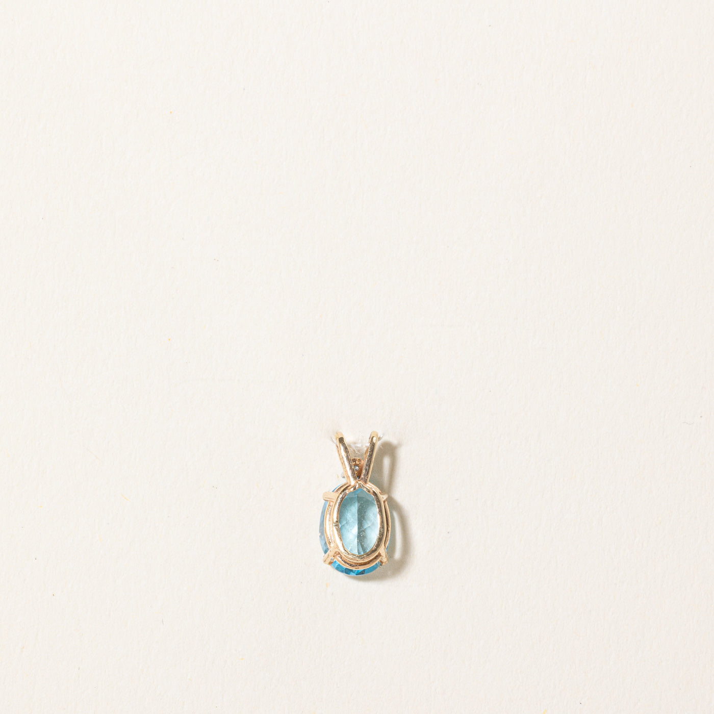 1.00ct Blue Topaz & 0.02ct Diamond Sterling Silver Pendant Necklace for Women - Elegant Birthstone Jewelry Gift for Mother's Day, Anniversary & Special Occasions