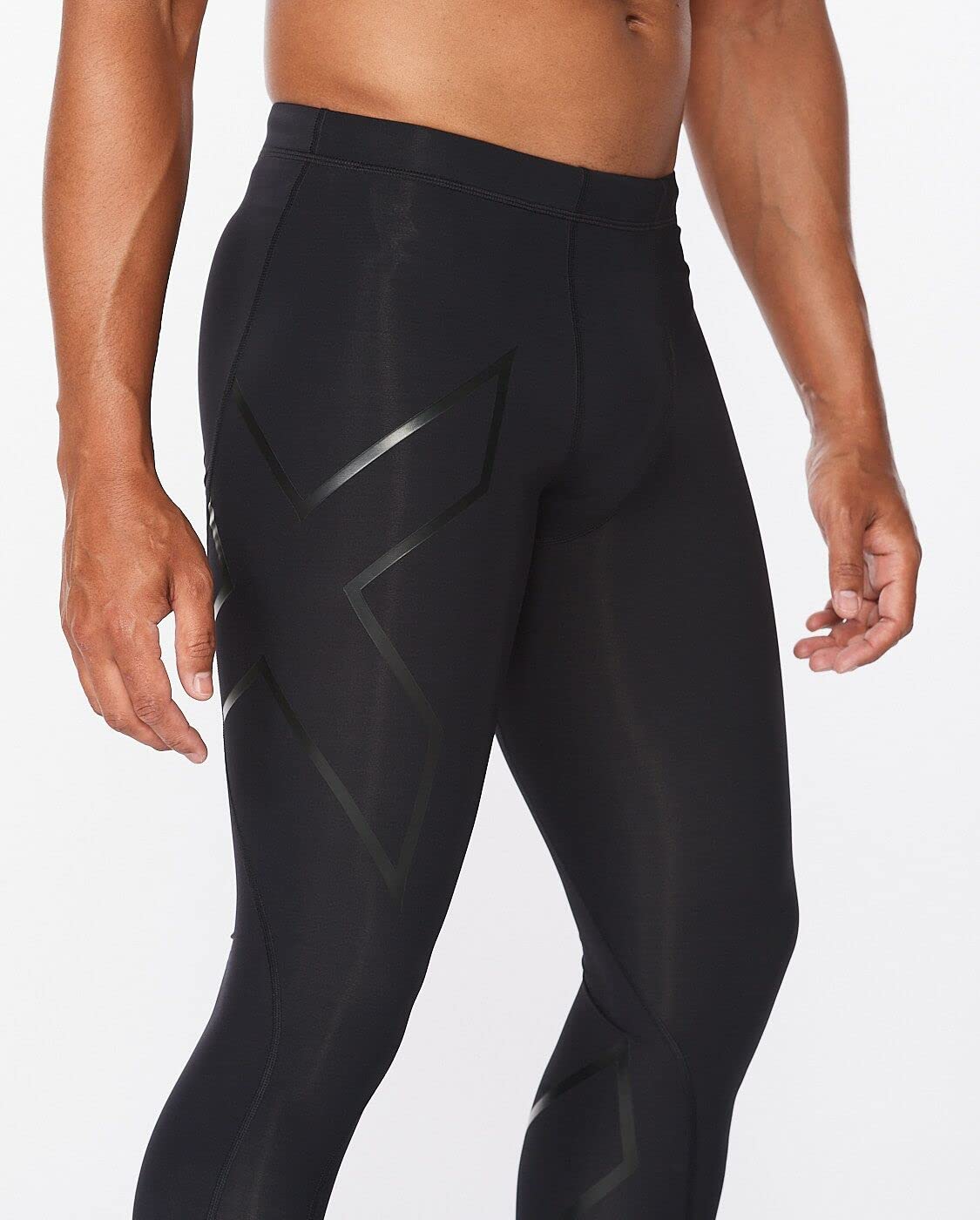 2XU Men's Core Compression Tights for Running & Workout - Performance Enhancing & Muscle Recovery Leggings - Ideal for Gym, Marathon & Athletic Training