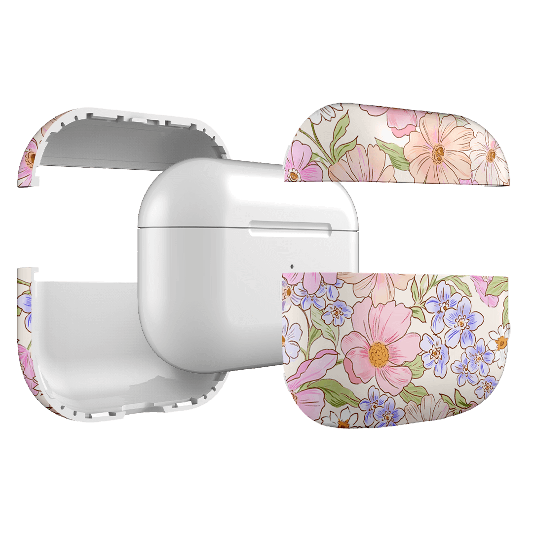 Lillia Flower AirPods Pro Case - Cute Floral Protective Cover for Apple AirPods Pro - Perfect for Women, Girls, Travel & Daily Use