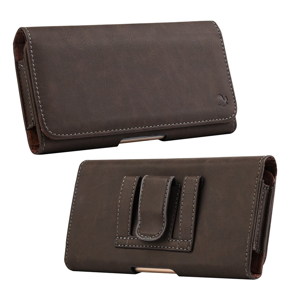 Premium Brown Genuine Leather Horizontal Case for Samsung Galaxy A42 - Durable Protection & Stylish Design - Perfect for Work, Travel & Everyday Use