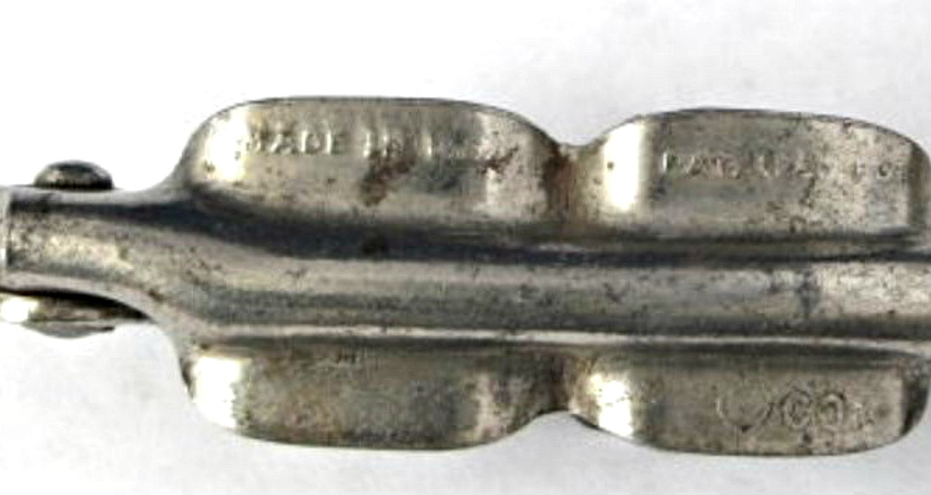 Vintage Nickel Plated Double Pat Nut Cracker - Heavy Duty Kitchen Tool for Walnuts, Almonds, Pecans - Perfect for Holiday Baking & Party Snacks