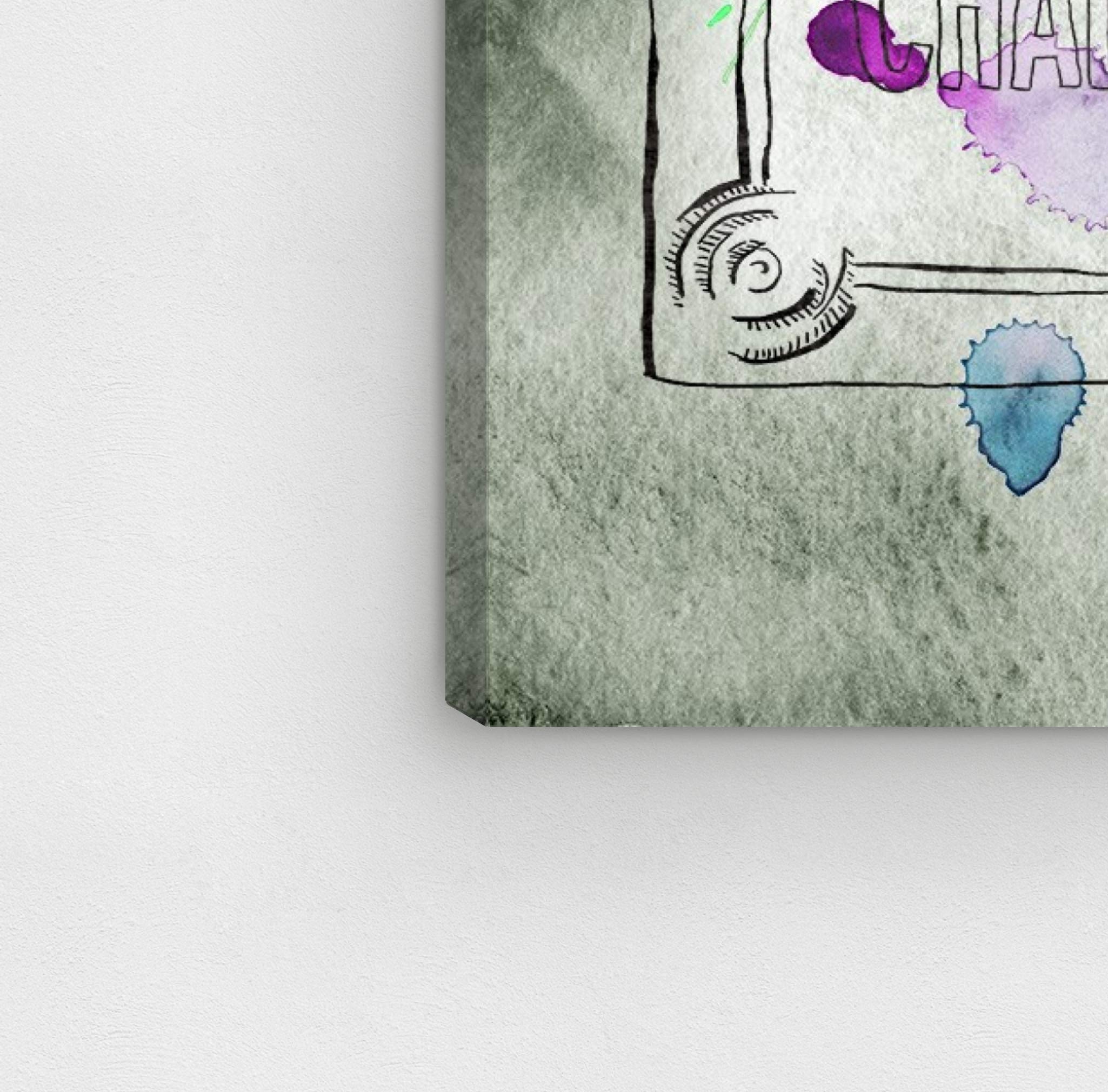 Oliver Gal Artist Co. Fashion & Glam Wall Art Canvas Print - 'Bright Sign' Pink & Gray Home Decor (36