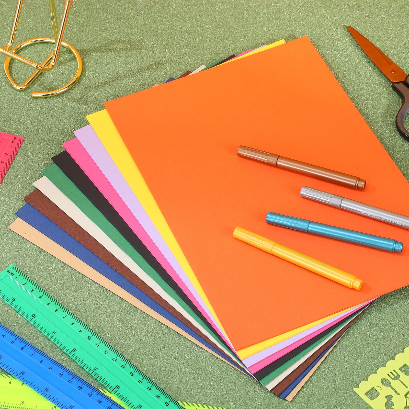 Sherr Construction Colored Cardstock Paper - 1000 Sheets A4 9x12 Inch Heavyweight Craft Paper for Kids, School Supplies & Art Projects | Bright Colors for Scrapbooking, DIY Crafts & Classroom Activities