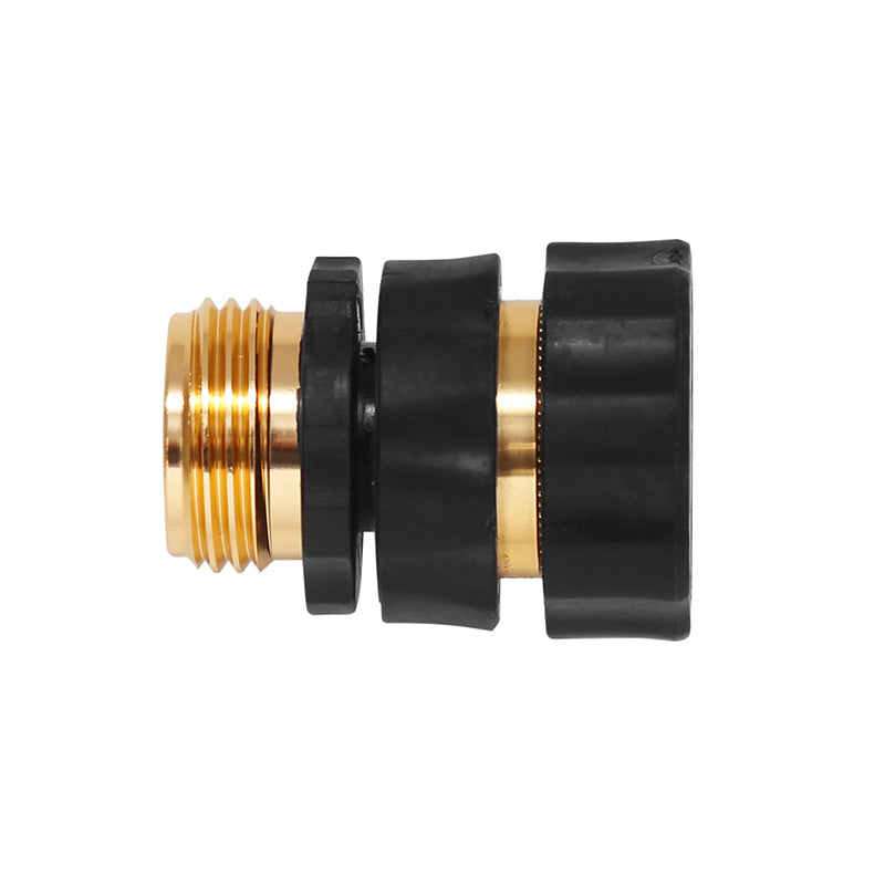 Heavy Duty Garden Hose Quick Connect Set - Leak Proof Brass Couplings for Easy Watering & Irrigation - Perfect for Lawn, Garden, and Outdoor Cleaning