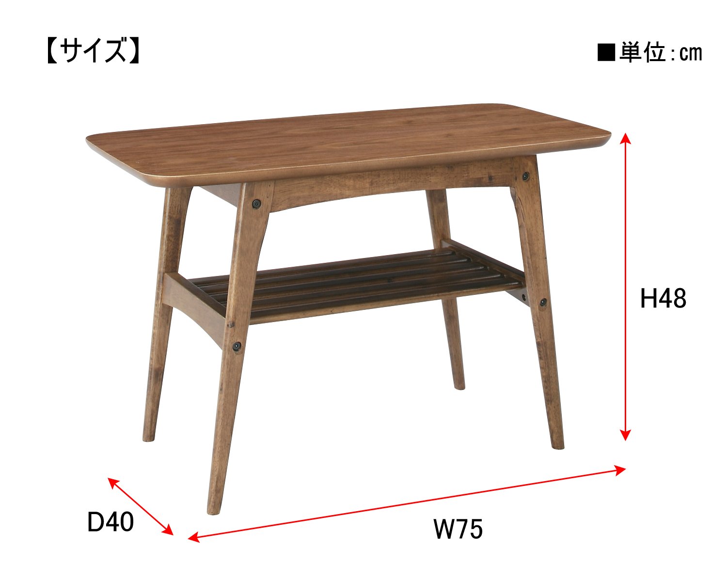 AZUMAYA TAC-227WAL Modern Walnut Coffee Table - 36 Inch Round Wooden Living Room Table with Storage Shelf - Perfect for Small Spaces, Apartments & Cozy Home Decor